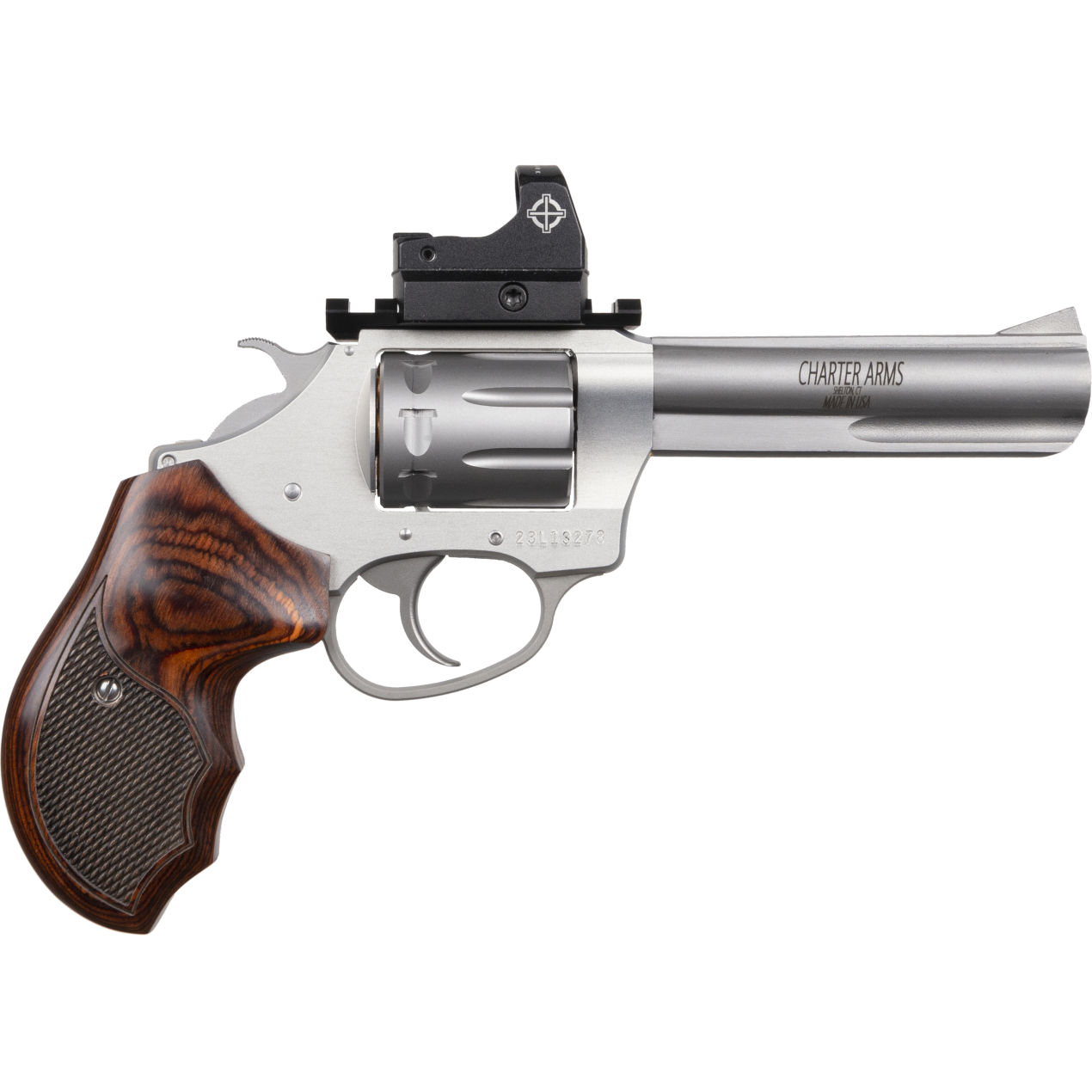 Handguns Charter Arms 4.20" 22LR CHA 72245 TARGET PATHFNDR  22LR 4.2  8SHT OR    SS • Model: 4.20"